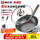 Konbach wok real titanium non-stick pan uncoated antibacterial wok 0 coating 316L stainless steel induction cooker gas universal