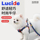 Luhid dog leash, dog leash, traction rope, cat small and medium-sized pet, Teddy Pomeranian chain, denim traction rope, S size