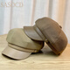 SASOCD autumn and winter duck-tongued hat for women Japanese casual retro painter's hat beret showing face little British all-match octagonal hat black one size fits all adult 54-58 adjustable