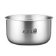 Suitable for Midea rice cooker inner pot rice cooker inner pot accessories thickened uncoated 304 stainless steel 2L/3L/4L/5L 4-liter straight inner pot 304 stainless steel - height 118