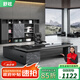 Shuxuan boss desk office desk elegant double cabinet executive desk simple modern president desk supervisor desk office furniture combination 1.8 meters boss desk