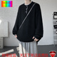 Huatianmu lazy style Henry collar wool sweater men's autumn and winter plus size plus size trendy fat people loose warm sweater off-white M recommended 80-110Jin Jin equals 0.5 kg can be worn