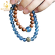 Bailuoqi Shanhai Laoshan Sandalwood String Aquamarine Multi-circle Bracelet Blue Women's Bracelet as a Chinese Valentine's Day gift for girlfriend 8mm beads
