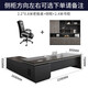 Boss desk simple modern president desk executive desk manager large table office desk and chair combination 1.6m boss desk (thickened) + side cabinet