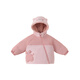 INSBOBOINSbobo Girls' Cotton Clothes 2025 Winter Children's Jackets Winter Clothes New Cotton Jackets Baby Thickened Children's Clothing Cotton Clothes Pink 90