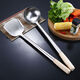 Fantasy German imported high-quality stainless steel frying spoon chef cooking spoon long-handled soup spoon dividing spoon cooking spoon kitchen old-fashioned upgraded super thick 304 style more sturdy and durable hotel stir-fry spatula steel handle