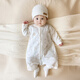 Spring and Autumn Baby Sleeping Bag Children's Winter Anti-Kick Quilt Warm Pajamas Men and Women Baby Padded Jumpsuit Pure Cotton Nightgown Bear Infested Warm Thin Cotton Sleeping Bag One Size 59cm