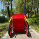 Cradle Rabbit dump truck labor two-wheeled hand-pushed truck construction site trolley construction household garbage hauling ash bucket truck tire two-wheeled vehicle complete set with blue bucket