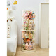 Japanese unprinted blind box storage display stand rotating DIY stage labubu bubble figure Mart transparent dustproof 1*1*1cm Default value Default value Small rotating box 1 piece