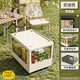 Fat Dong Lai quality outdoor camping storage box large capacity multi-door car trunk storage box picnic discount purchasing agent camper van - regular style - cream