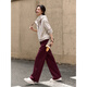 Fanximan apricot red casual sports sweatshirt suit for women 25 years new winter hooded jacket and trousers two-piece set A3173 apricot red M (recommended 100-110Jin Jin equals 0.5 kg)