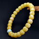 Amber style, one thing, one picture, one certificate, beeswax bracelet, women's bracelet, natural amber barrel beads, raw ore, turquoise, 8.4g, 8*7mm
