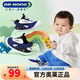 Dr. Kong (DR KONG) comfortable and breathable children's shoes for spring and autumn, cartoon casual domestic toddler shoes for boys, blue/white 20, suitable for feet about 11.4-11.9cm long