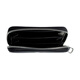 Calvin Klein Letter Logo Zip Closure PU Wallet Women's Black with Dark Juniper Black with Dark Juniper