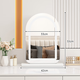 Bedroom mirror make-up mirror with light smart desktop dormitory led beauty mirror elegant light luxury wedding new house gift high-definition desktop vanity mirror girl festival practical gift rotating large size rechargeable