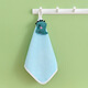 Hanging hand towel, coral velvet hand towel, lint-free, water-absorbent, cute cartoon handkerchief, hanging blue 30*30cm