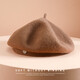 Zhenxiang Hat Women's Autumn and Winter Warm Large Head Circumference Wool Hat Fashionable Beret Birthday Gift B645