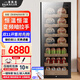 Bai Kailun red wine cabinet, first-class energy efficiency, variable frequency air-cooled, frost-free, constant temperature, moisturizing refrigerator, zero-embedded red wine, tea, cigars, ice bar, white wine, home commercial compressor, fresh display, 1.6 meters | single temperature zone | tea style | 290L