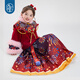New year's clothing Dong Xuan's same style children's clothing horse-faced skirt winter clothing new girls Chinese style thickened happy prosperous horse-faced skirt new year's clothing red 140