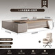 Boss desk and chair combination simple modern executive desk manager office president chairman desk 1.8 meters aluminum alloy edged president desk