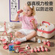Anby familles filles cadeaux de noël 6-10 petites filles jouer maison jouets petit docteur ensemble de jouets stéthoscope jouets pour enfants