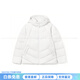 Crocodile (LACOSTE) Hooded Warm Goose Down Jacket Women's 001/White One Size 38