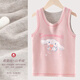 Hello Kitty girls vest autumn children's vest 2025 new style baby German velvet close-fitting inner wear children's clothing vest pink 059 130 (suitable for height 125-135)