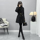 MOKITOUL2025TOUL High-End Suit Collar Slim Fit Women's Mid-Length Style 2025 New Winter 2025 Black S