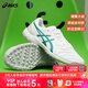 ASICS Tannoy Football ASICS CALCETTO 2E wide-footed TF human grass kangaroo leather small C3 football shoes 1113A048 white green #1113A048-103 shoe last 2E 41.5 (260mm)