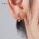 Xie Ruilin (TSL) 18K rose gold earrings Yueji series simple color gold earrings earrings for women AG682 k gold earrings