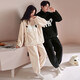 Cat Man Coral Fleece Couple Pajamas Autumn and Winter 2025 New Thick Velvet Casual Cartoon Flannel Ladies Home Clothes 89115 M