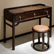 Fantasy Chinese style bedroom dressing table makeup stool modern mirror simple storage solid wood dressing table furniture customization dressing table 1280x450x760mm