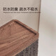 Shantou Lincun Paper Box Walnut Bathroom Shelf Toilet Paper Box Waterproof Wall-mounted No-Punch Tissue Holder with Cover No Punch/Punch-Walnut Black Tissue Box (Vertical Grain)