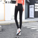 Demonic Rhyme high-waist outer leggings for women in spring, summer and autumn, pencil long pants for women, stretch tight magic pants 89588958 black trousers, spring and autumn style S (about 80-95Jin [Jin is equal to 0.5 kg])