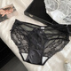 Universal Heartbeat Encounter French Sexy Lace Hollow Girls Underwear Breathable Low Waist Briefs White + Skin Color + Pink L (100-120Jin Jin equals 0.5kg)
