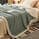 Southern Life Lamb Velvet Blanket Winter Thickened Milk Velvet Office Nap Blanket Sofa Cover Small Quilt Peninsula Blue Thickened Lamb Velvet Baby Blanket-70x100cm