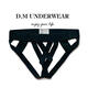 Iosn men's underwear double thong letter convex belt sexy hollow men's Internet celebrity thong low waist personality white 2XL weight 145-160Jin Jin equals 0.5 kg