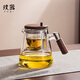 Puqi glass tea water separation cup teapot steaming integrated elegant cup teapot with inner tank filter large capacity tea set