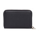 Calvin Klein Letter Logo Zip Closure PU Wallet Women's Black with Dark Juniper Black with Dark Juniper