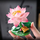 Yaode color-changing tea pet ornaments can raise creative lotus golden toad tea play tea table tea table tea set accessories decoration high-end golden toad play dew gift box