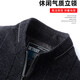 KINGXIAOJING velvet jacket middle-aged and elderly men's woolen coat velvet thickened grandpa cotton coat winter coat 2303C black gray M 170 95115Jin Jin is equal to 0.5 kg