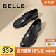 Belle Commuting Business Leather Shoes for Men Autumn and Winter New Shopping Mall Cowhide Formal Shoes Wedding Shoes CF01DCM9 Pre-sale Classic Black 42 (260mm)