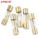 AGU car audio fuse fuse gold-plated glass fuse tube holder 10*38mm 10A-100A 10*38 fuse_70A (1 piece)