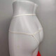 T-string Sexy Penis Pearl Massage Hollow Japanese Style Men's Seamless Lace Butt Lifting Panties Women's Sexy Red One Size