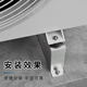 OUFENQI 304 stainless steel air conditioner bracket thickened outdoor unit floor bracket raised base 1-5P air conditioner bracket floor frame 304 thickened 2 pieces 1-2P high 10cm with installation package