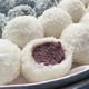 Classic handmade glutinous rice dumplings, bean paste dumplings, sesame dumplings, steamed specialty cakes 500g/b, handmade by master chefs, 4 bags in total, 40 pieces in total, sesame seeds*2+red beans*2