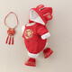 G.duck Little Yellow Duck Children's Clothes Baby New Year's Clothes Plus Velvet Thickening Warm Winter Clothes Newborn Onesies New Year's Clothing Red 73cm