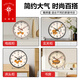 Polaris pendulum table clock, new Chinese style table clock, home use, living room silent table clock ornaments, desktop clock pendulum clock, Polaris Constellation Clock 005 black, Polaris movement, 8 inches in diameter, 20 cm