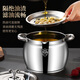 Yimi stainless steel lard tank household kitchen high temperature resistant 316 food grade special oil tank large lard basin with lid 6Jin Jin equals 0.5kg, upgraded 316 steel, free filter + spoon