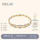 Helas Hera Akoya seawater pearl bracelet sparkling 18K gold bracelet double-layer elastic bracelet female birthday gift regular version recommended for hand circumference 14cm or less 32cm